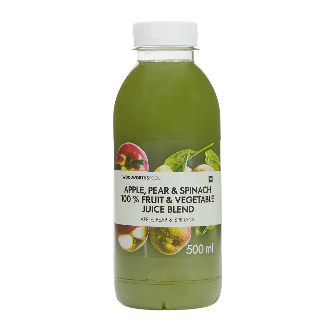 100 % Apple, Pear and Spinach Fruit and Veg Juice Blend 500 ml