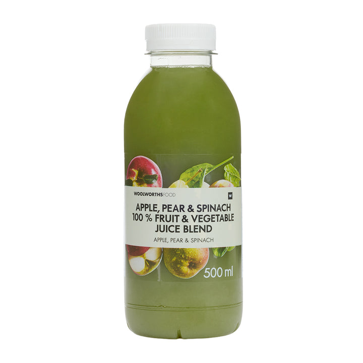 100 % Apple, Pear and Spinach Fruit and Veg Juice Blend 500 ml