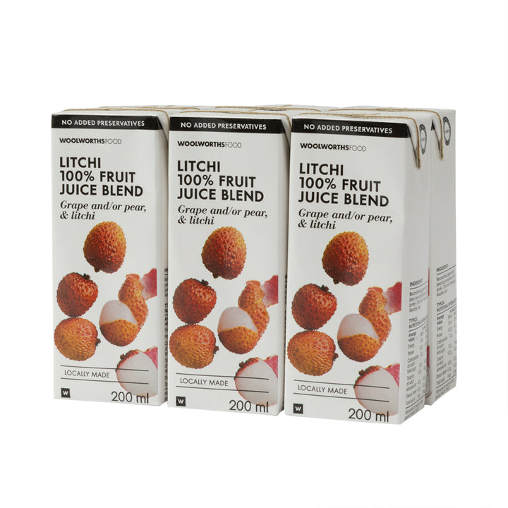 100% Litchi Fruit Juice Blend 6x200ml
