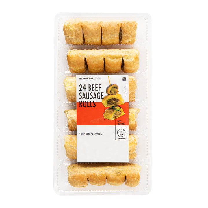 Beef Sausage Rolls 24Pk