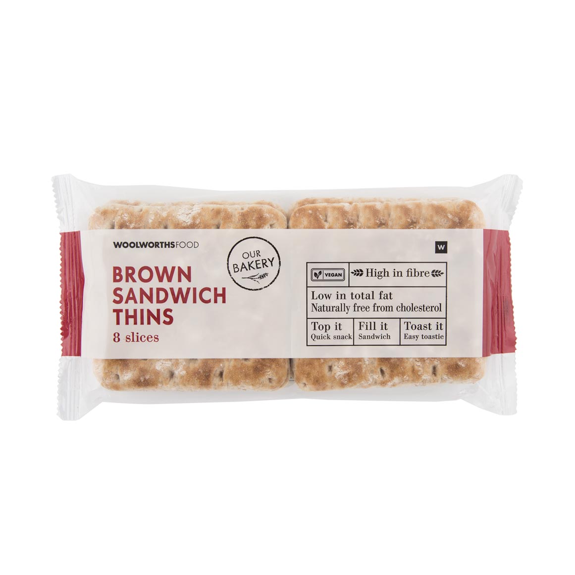 Brown Sandwich Bread Thins 8 Slices