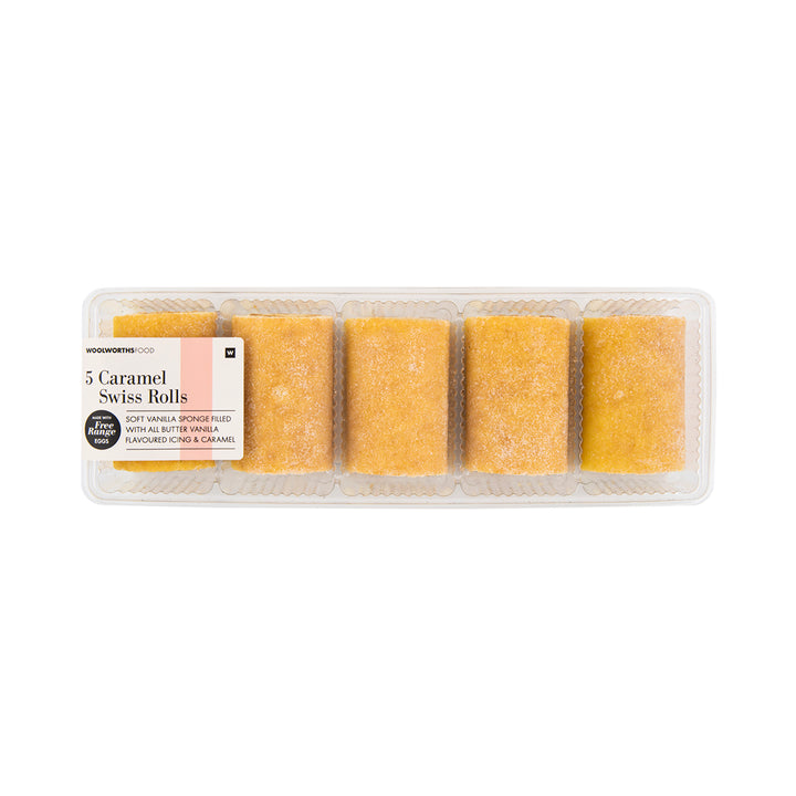 Caramel Swiss Rolls 5 pk