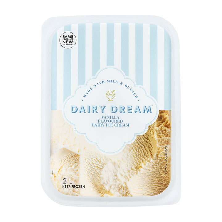 REAL DAIRY VANILLA ICE CREAM 2L