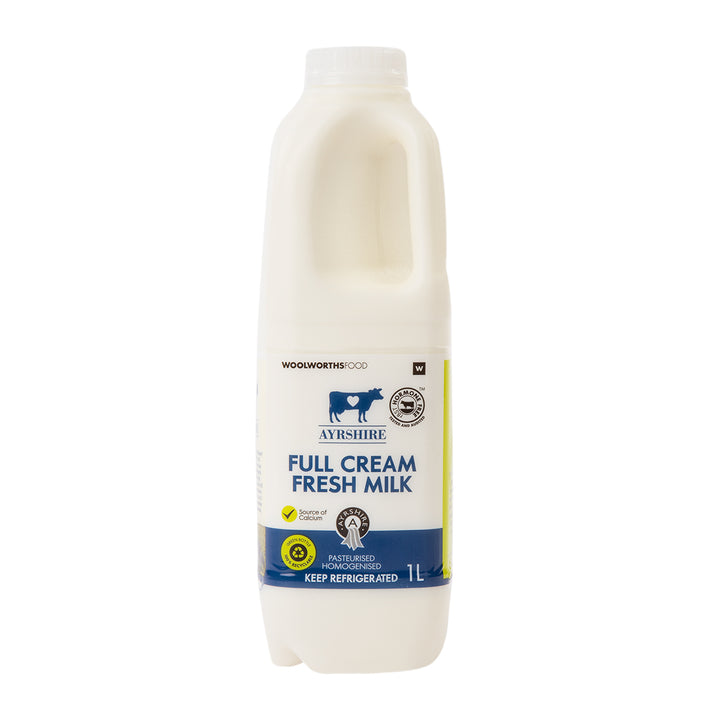 Fresh Full Cream Ayrshire Milk 1L