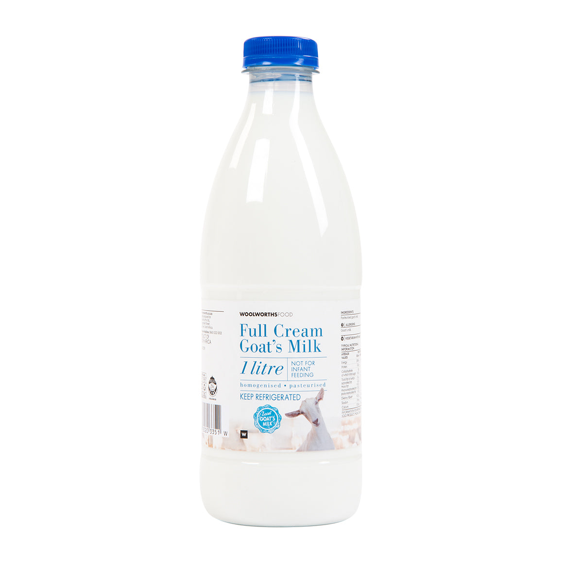 Fresh Full Cream Goat's Milk 1L