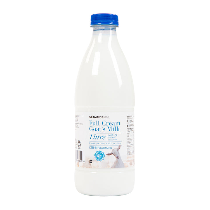 Fresh Full Cream Goat's Milk 1L