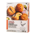 Frozen Ciabatta Crumbed Chicken Cordon Bleu 540g