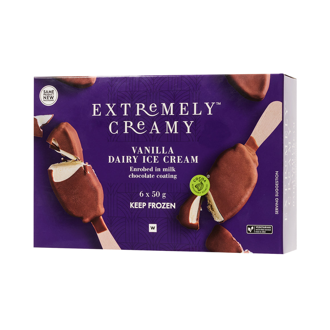 Extremely Creamy Mini Vanilla Solos Dairy Ice Cream 6 x 50 g