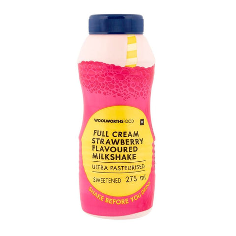 Full Cream Strawberry Flavoured Milkshake 275ml