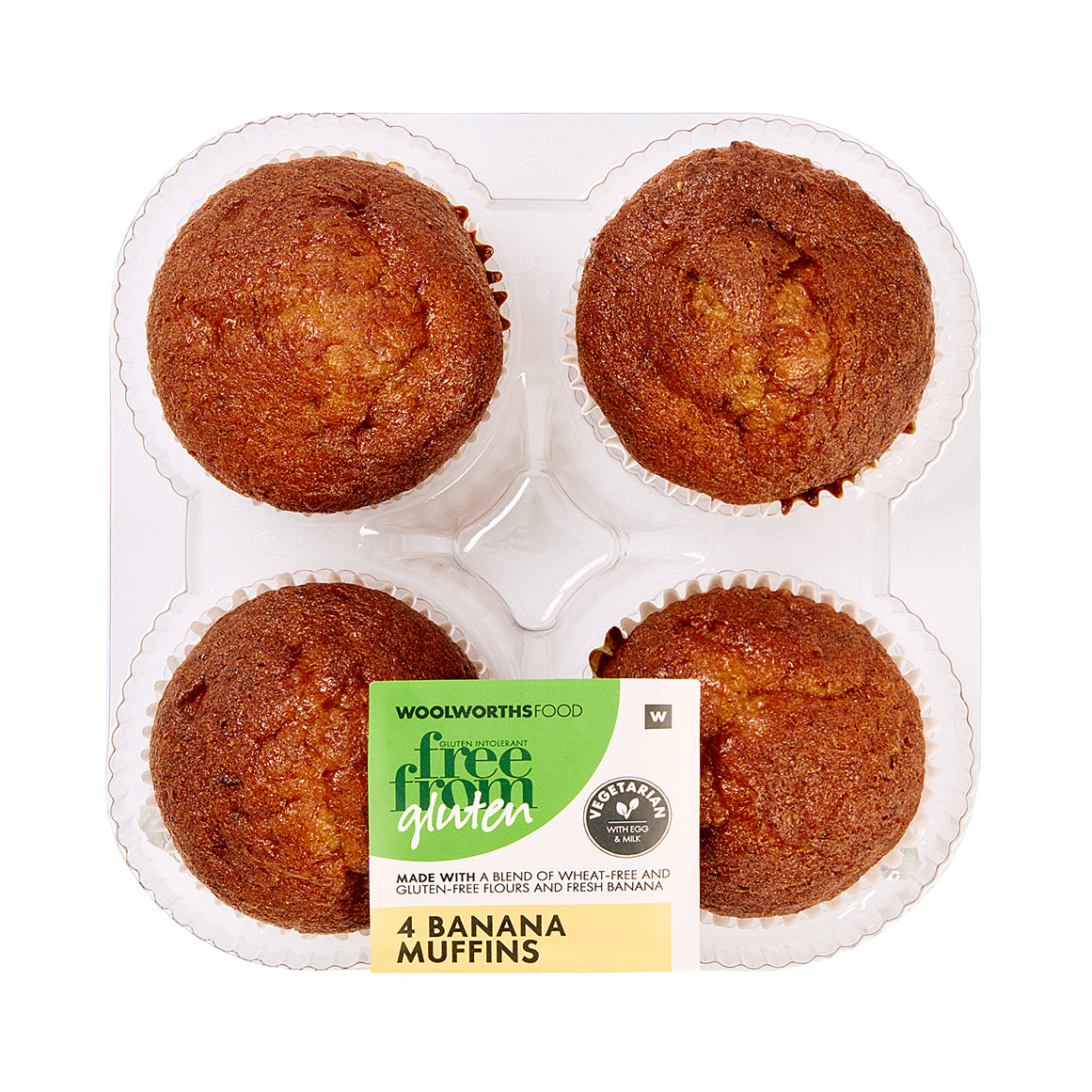 Gluten Free Banana Muffins 4Pk