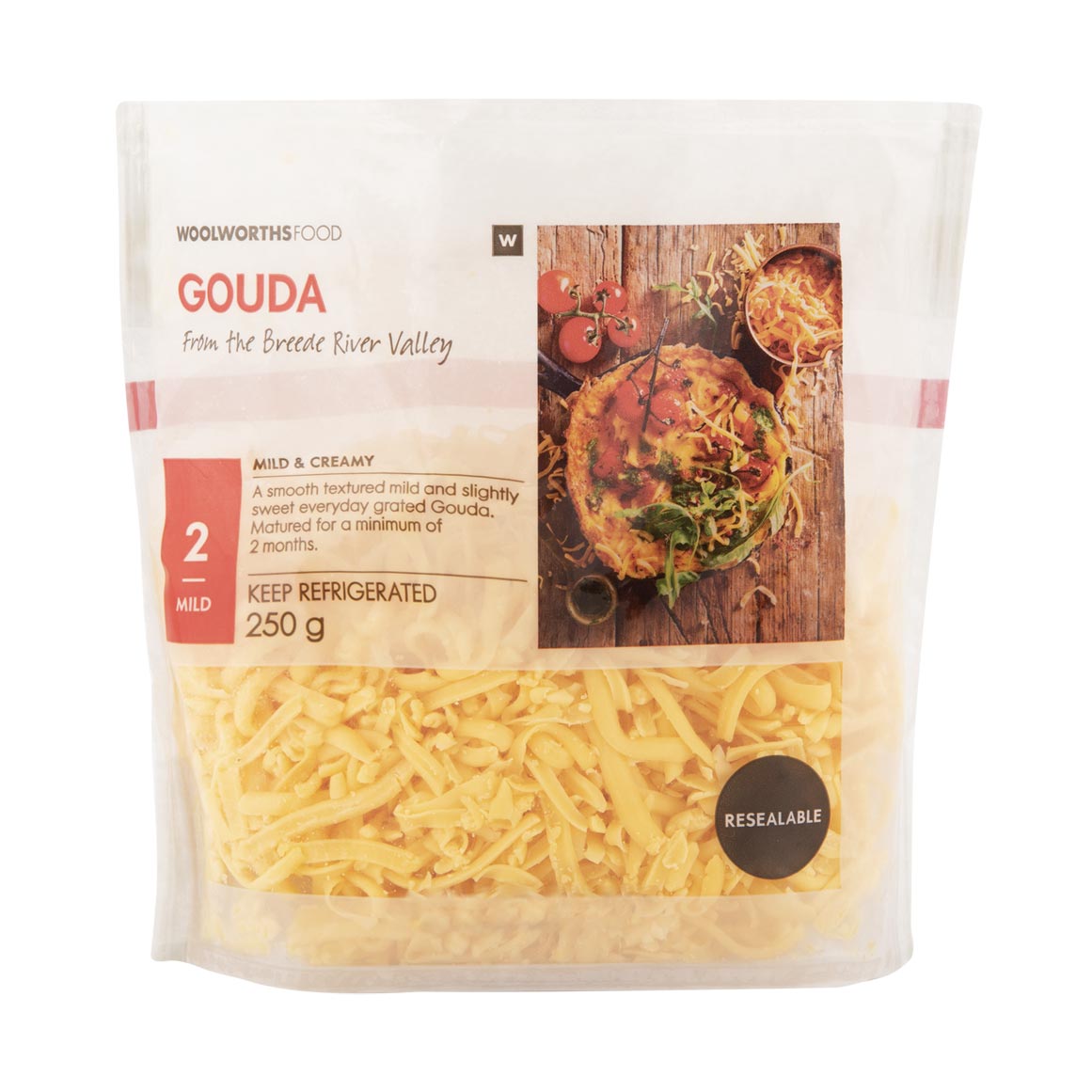 Grated Gouda Cheese 250g