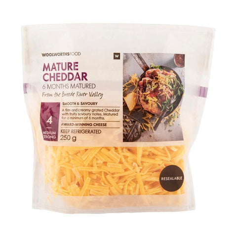 Grated Mature Cheddar Cheese 250g