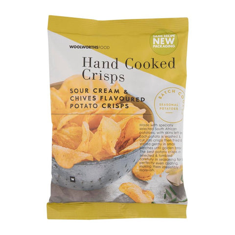 Handcooked Sour Cream & Chives Flavoured Crisps 50g