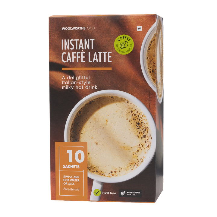 Instant Latte Coffee Sachets 10x18g