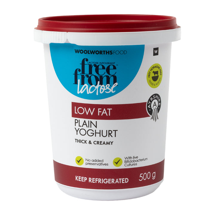 Lactose Free Low Fat Ayrshire Plain Yoghurt 500g