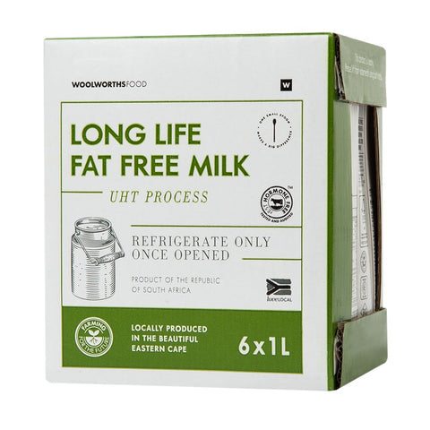 Long Life Fat Free Milk 6x1L