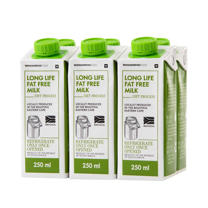 Long Life Fat Free Milk 6x250ml