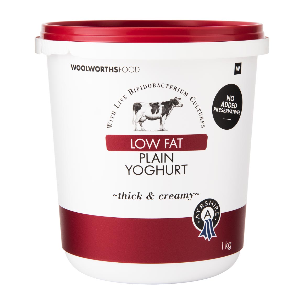 Low Fat Ayrshire Plain Yoghurt 1 kg