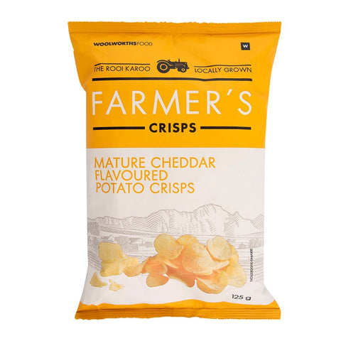 Mature White Cheddar Flavoured Farmer's Crisps 125 g