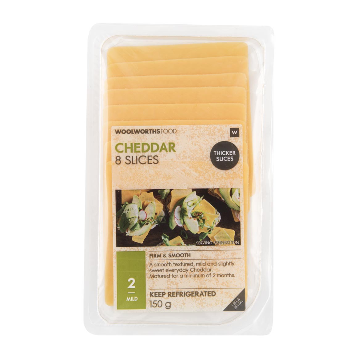 Sliced Cheddar 150g