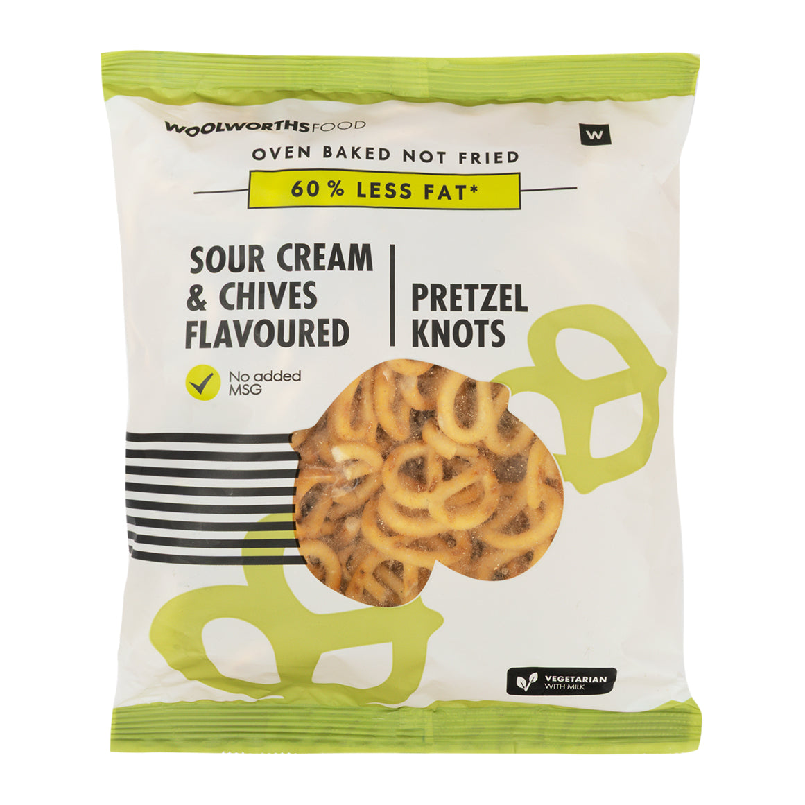 Sour Cream and Chives Flavoured Pretzel Knots Snack 150 g
