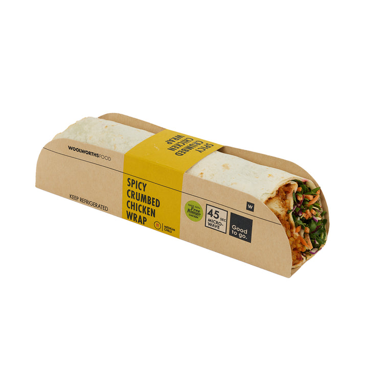 Spicy Crumbed Chicken Wrap