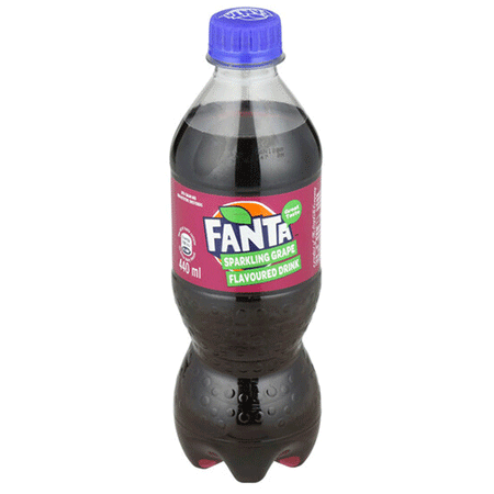 Fanta Sparkling Grape Flavoured Soft Drink 440 ml