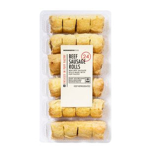 Beef Sausage Rolls 24Pk