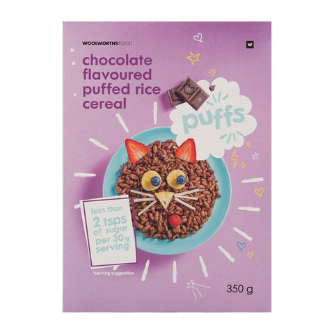 Chocolate Flavoured Puffed Rice Cereal 350g