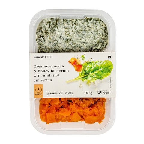 Creamy Spinach & Honey Butternut 800 g