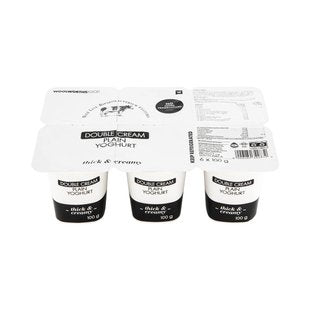 Double Cream Plain Yoghurt 6x100g