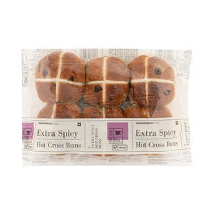 Extra Spicy Hot Cross Buns 6Pk