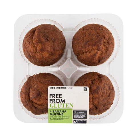 Gluten Free Banana Muffins 4Pk