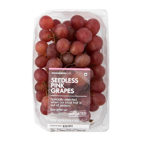 Imported Seedless Pink Grapes 500 g