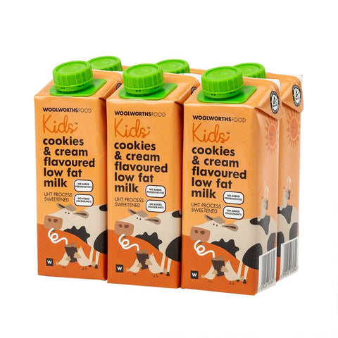 Kids??? Cookies and Cream Flavoured Low Fat Milk 6 x 250 ml