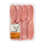 Skinless Chicken Breast Fillets Avg 900 g