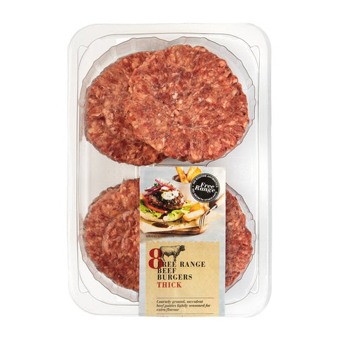 Thick Beef Burgers 800g