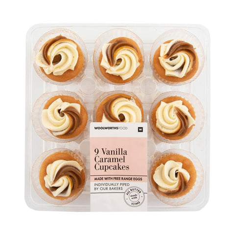 Vanilla Caramel Cupcakes 9 pk