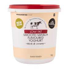 Low Fat Smooth Vanilla Flavoured Yoghurt 1Kg